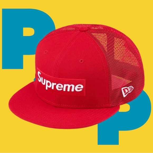 Supreme Box Logo Mesh Back New Era (7 1/8) - Picture 1 of 2